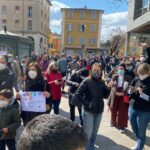 Protesta di genitori “No Dad” a Casalecchio di Reno