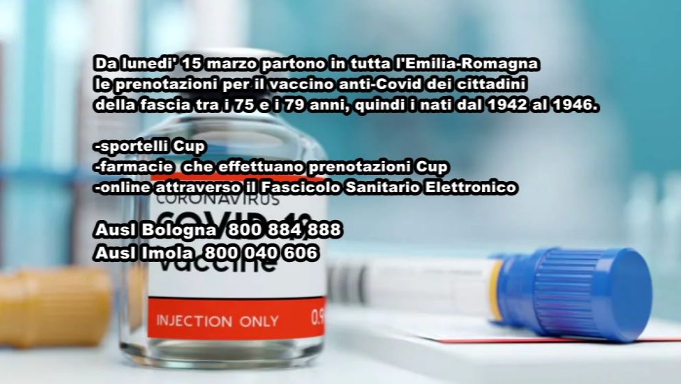 Vaccini, da lunedì prenotazioni per nati dal ’42 al ’46
