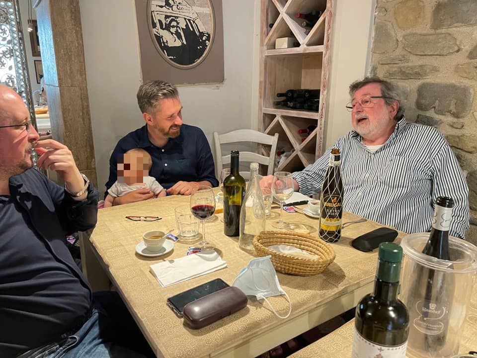 Matteo Lepore a pranzo con Guccini