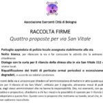 Raccolta firme contro il degrado in via San Vitale
