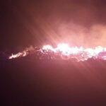 Maxi incendio a San Giovanni in Persiceto, a fuoco catasta di legno