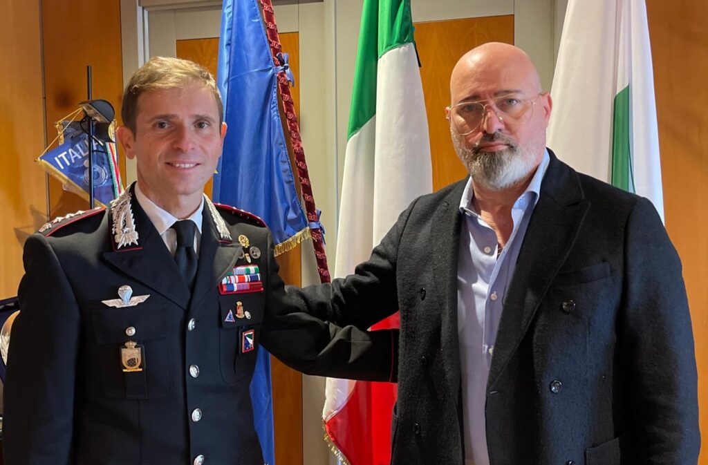 Bonaccini incontra il comandante provinciale dei Carabinieri