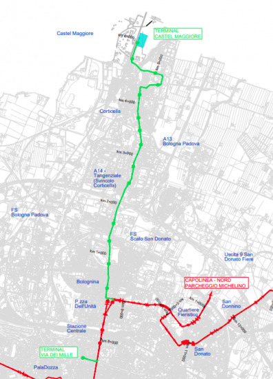 Arrivano i soldi per la linea verde del tram, dal centro a Castel Maggiore