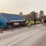 Camion nel fosso, chiusa la Porrettana in mattinata a Granarolo
