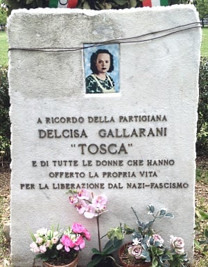 Sfregiato il monumento alla partigiana ‘Tosca’ Gallerani