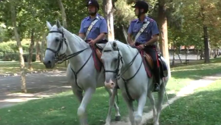 Forze dell’ordine a cavallo nei parchi con la bella stagione<br>