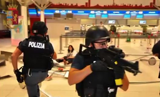 Esercitazione antiterrorismo ieri sera all’aeroporto Marconi