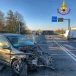 Scontro tra auto e camion a Castel Guelfo, due feriti