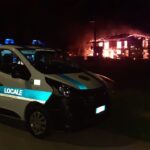 Incendio in un cantiere a San Lazzaro