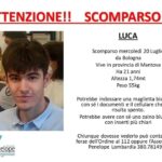 Si cerca Luca, 21enne scomparso a Bologna