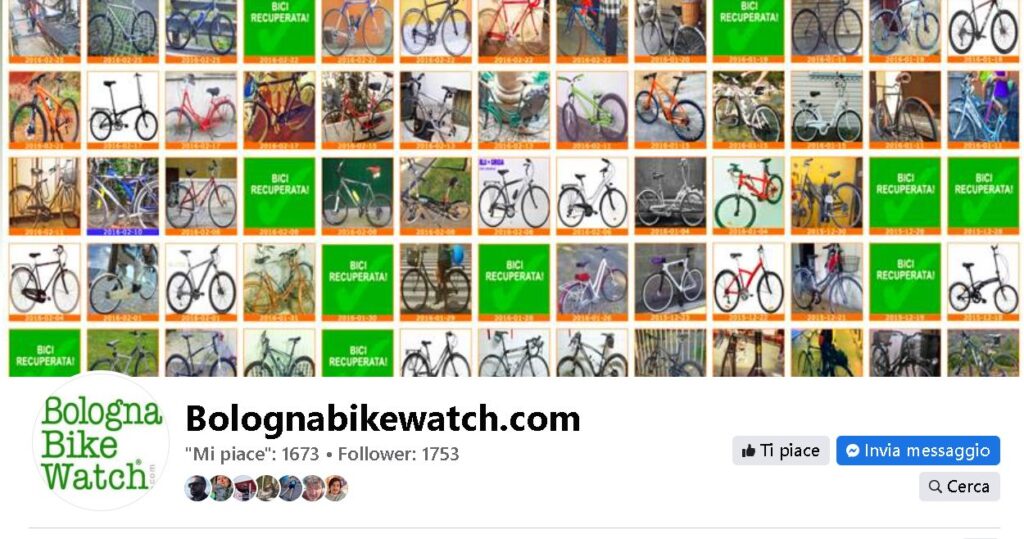 Bici ritrovata e ladro denunciato, grazie al portale ‘Bolognabikewatch’