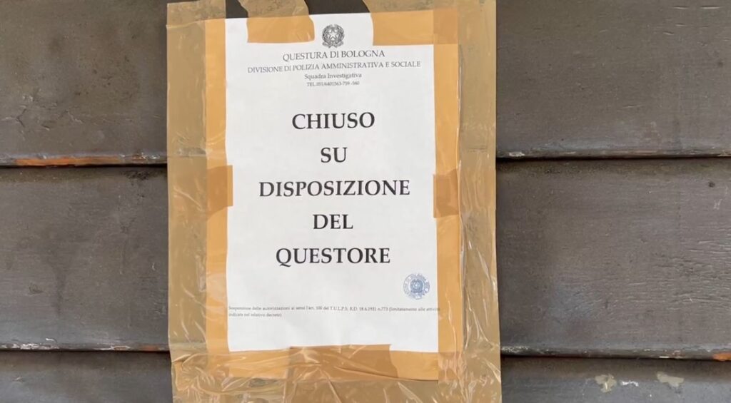 Attività sospesa per un bar in zona San Donato