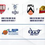 Basket A2, a febbraio Rimini-Fortitudo e Udine-Ravenna in diretta gratis su ÈTV RETE 7