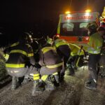 Finisce in un calanco, migliorano le condizioni del 46enne