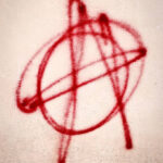 Scritta anarchica rinvenuta ad ArteFiera