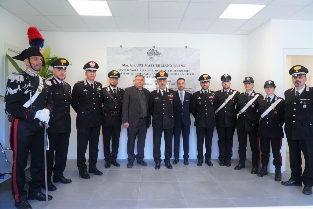 Intitolata a Massimiliano Bruno la caserma dei carabinieri di Galliera