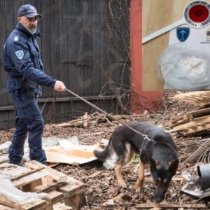 Il cane poliziotto Ares fiuta oltre un etto di droga