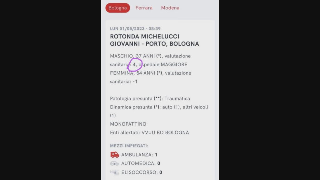 Incidente alla rotonda Michelucci. Una doverosa precisazione