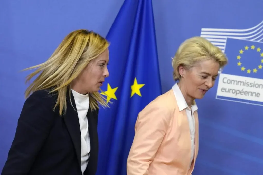 La Meloni e la von der Leyen sui luoghi dell’alluvione