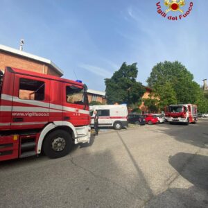 Incendio nella chiesa di San Gioacchino