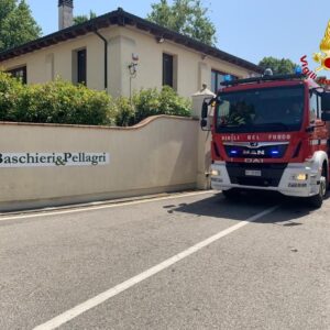 Incendio alla Baschieri e Pellagri di Castenaso