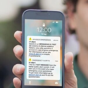 A mezzogiorno è arrivato sui cellulari il messaggio di test IT-ALERT