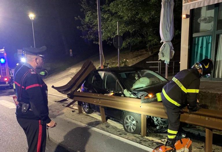 Esce di strada per evitare un animale