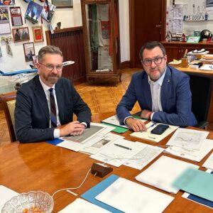 Salvini e Lepore a colloquio su tram e Passante, incontro “molto concreto”