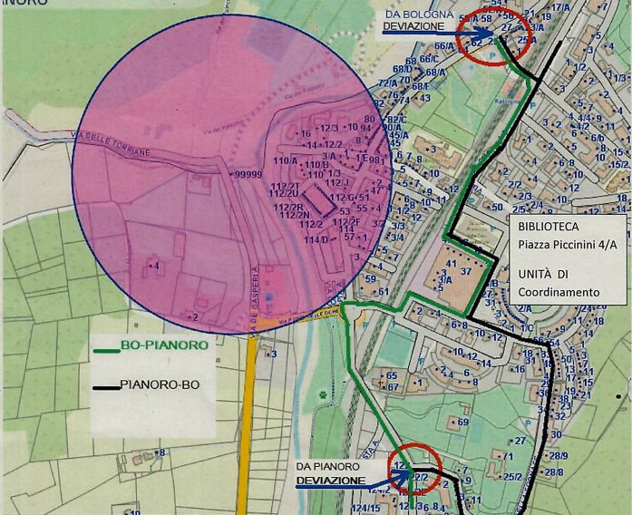 Bomba trovata a Rastignano, domenica il disinnesco