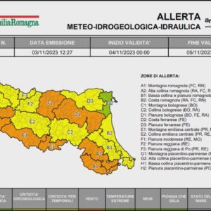 Allerta arancione per maltempo anche nella giornata di sabato 4