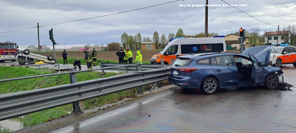 Schianto fra due auto a Sant’Agata Bolognese: un morto e due feriti