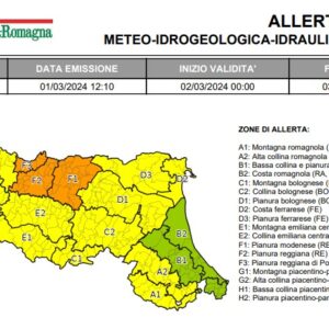Maltempo anche sabato, ma l’allerta dell’Arpae è di colore giallo