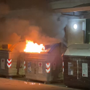 Raid incendiario di cassonetti a Bologna