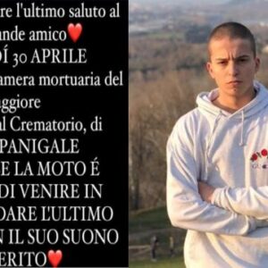 Martedì l’addio a Manuel, gli amici saranno in moto