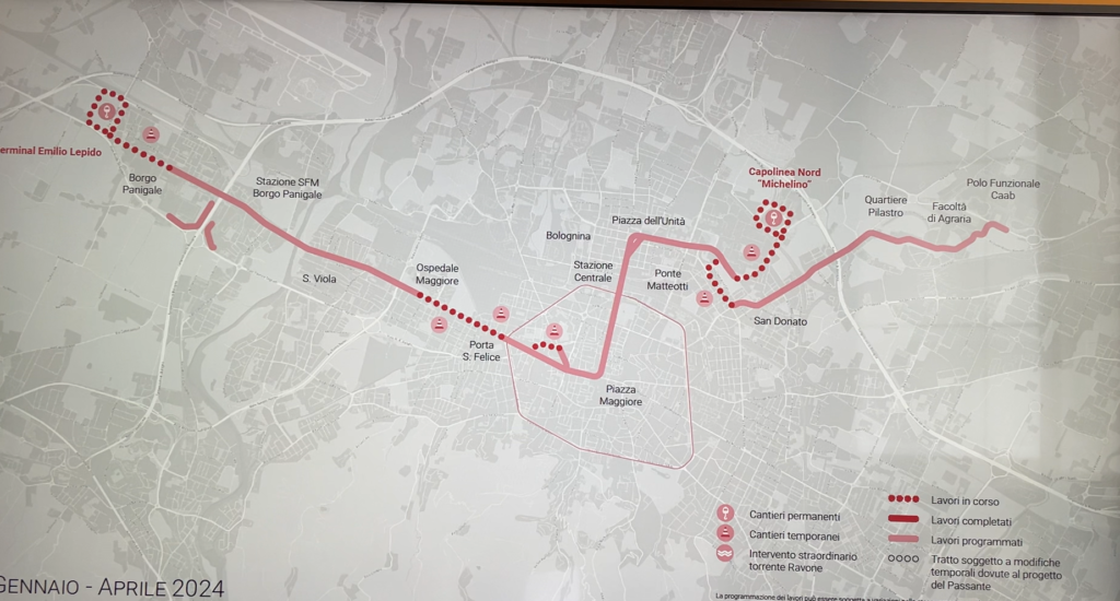 Un’estate a zig-zag: il cantiere del tram irrompe in centro