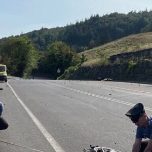 Incidente sulla Futa, grave motociclista di 52 anni