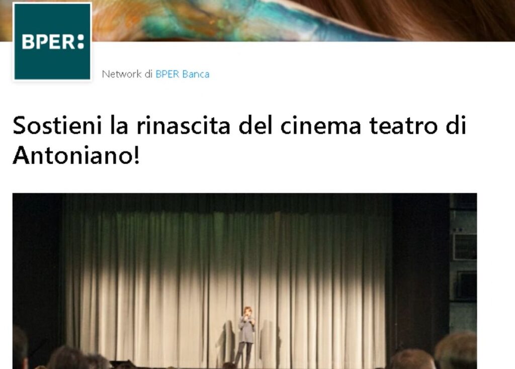 Una raccolta fondi per fare rinascere il cinema teatro Antoniano