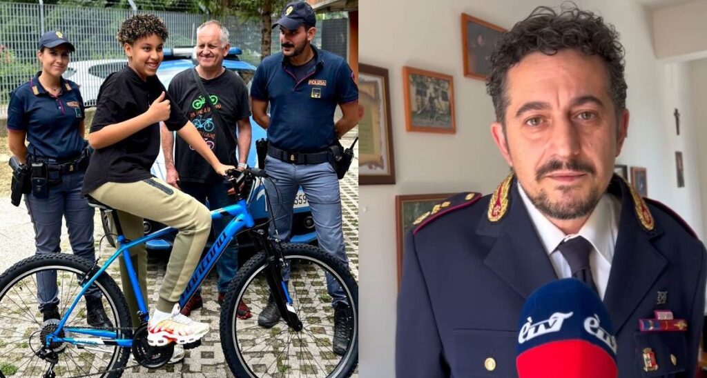 Rubano la bici a un 13enne con i genitori disabili, la Polizia gliela ricompra