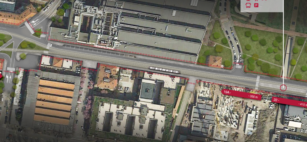 Da viale Aldo Moro a via della Liberazione: si ‘sposta’ il cantiere del tram in zona Fiera