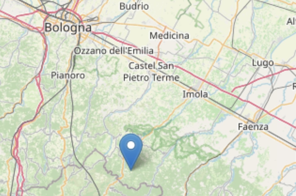 Terremoto nella notte nel Bolognese