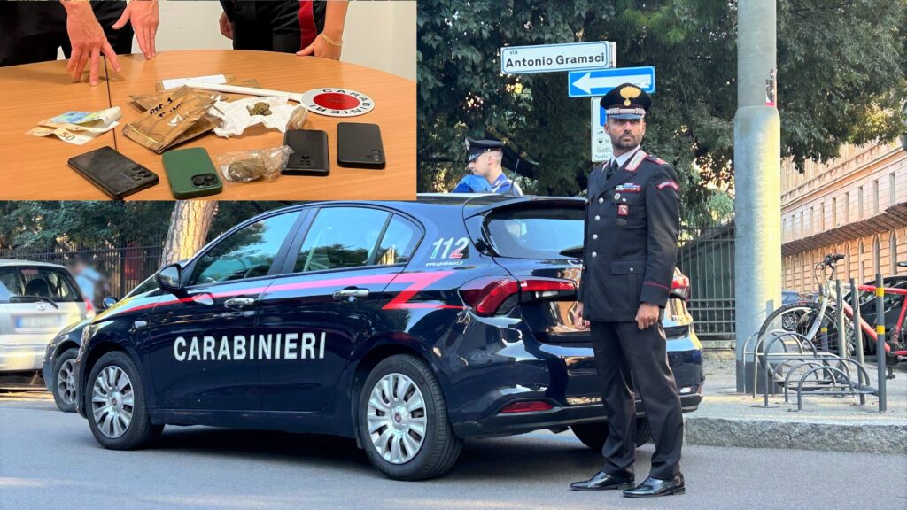 Spaccio in via Gramsci, tre arresti dei carabinieri