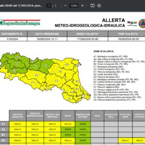 Meteo: da martedì allerta per piogge abbondanti