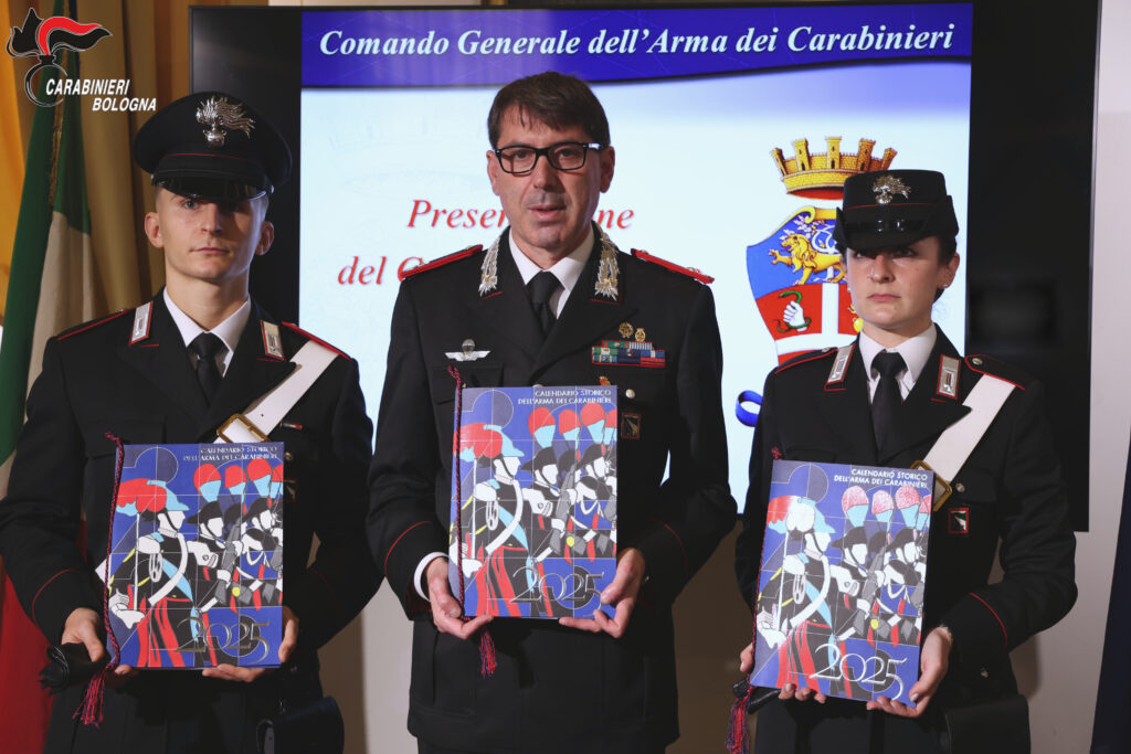 Presentato anche a Bologna il Calendario Storico dei Carabinieri edizione 2025
