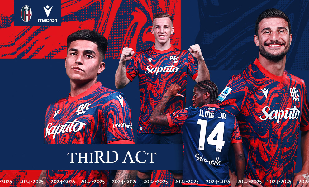 Ecco la terza (quarta) maglia del Bologna. Un po’ caotica come la stagione calcistica finora espressa