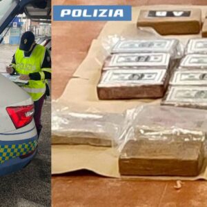 Nascondeva in auto 23 kg di cocaina, trentenne arrestato dalla Polstrada