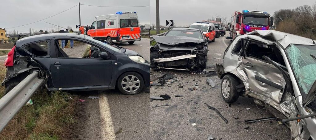 Pauroso scontro fra tre auto sulla Porrettana, statale chiusa per ore