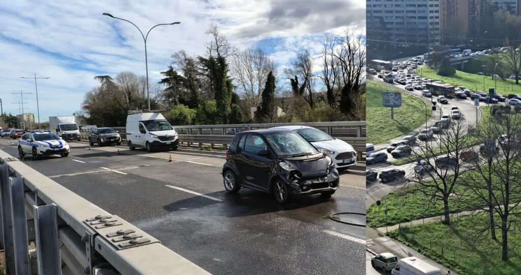 Incidente blocca l’asse attrezzato, traffico paralizzato a Bologna