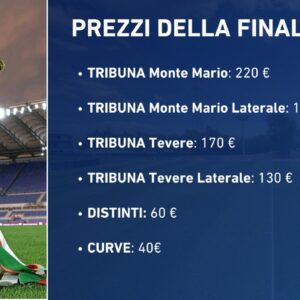 Finale Coppa Italia, biglietti in vendita da mercoledì 30