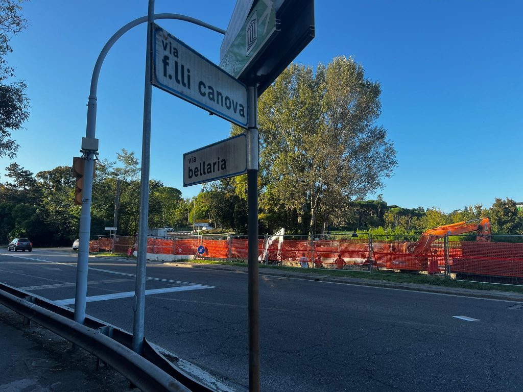 Ospedale Bellaria: avanzano i lavori per la nuova rotatoria