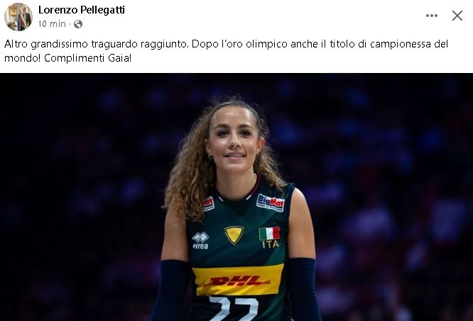Italvolley rosa: c’è anche un pezzo di Bologna sul tetto del mondo grazie a Gaia Giovannini di San Giovanni in Persiceto